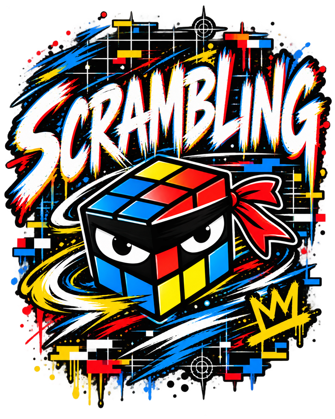 Scrambling Cube Ninjas art